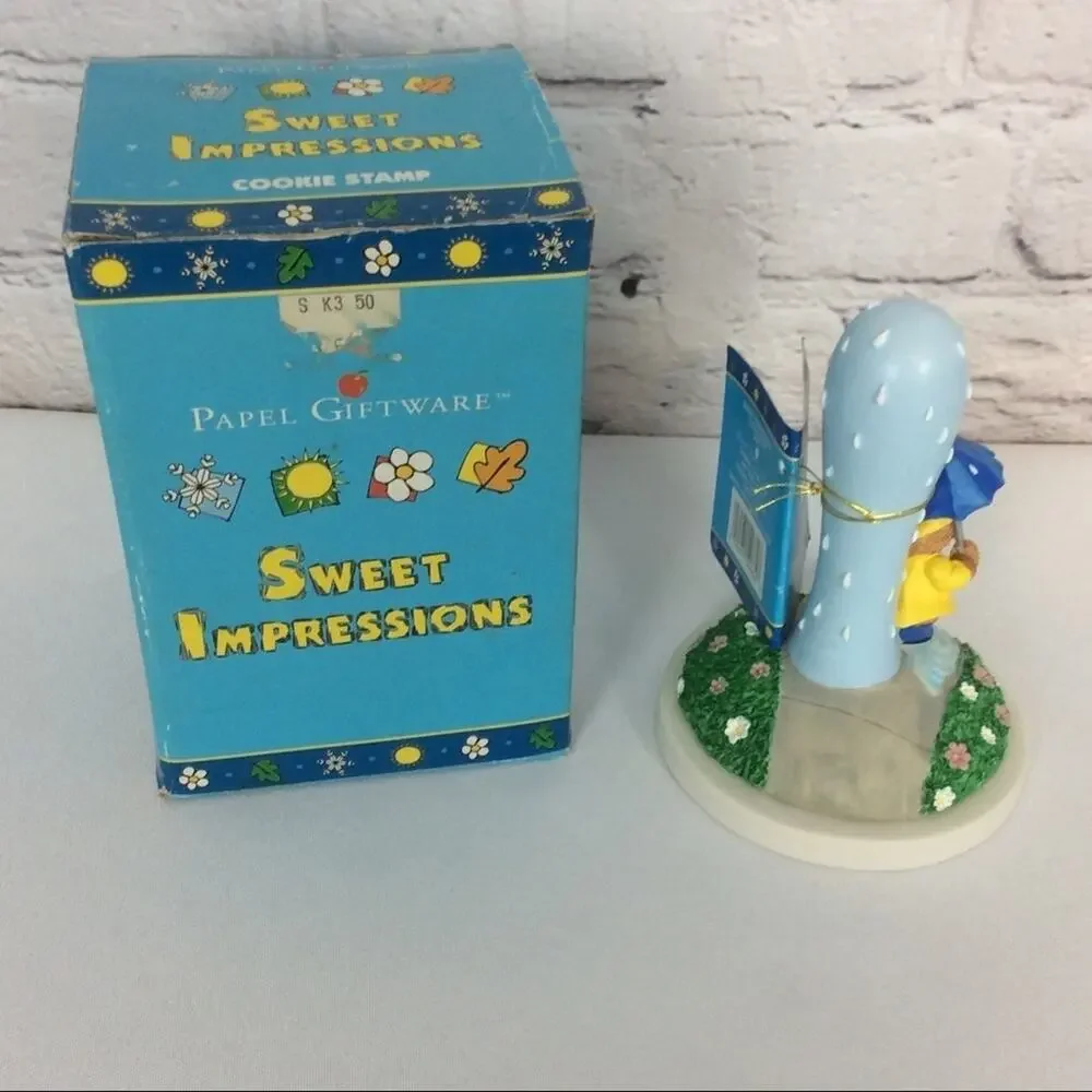Sweet Impressions Cookie Stamp Bear w/Umbrella Baking Birthday Party Baby Shower